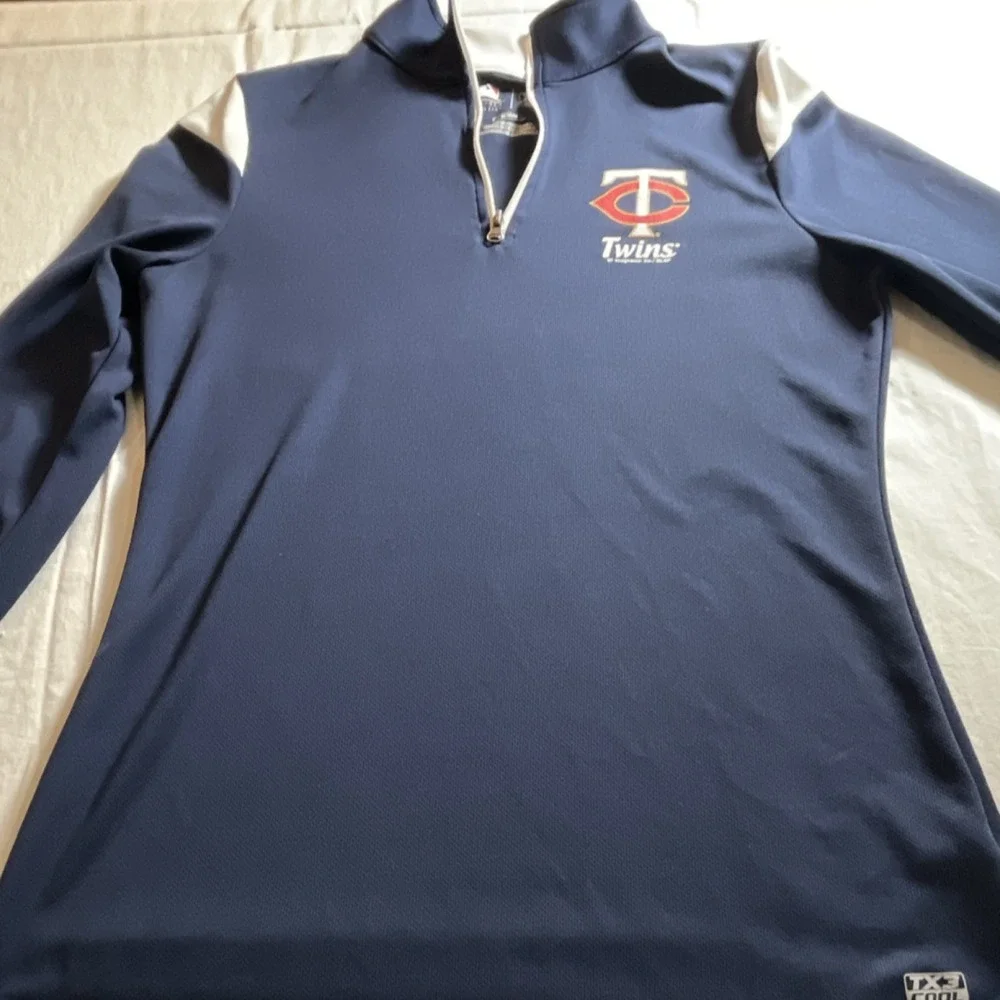 Minnesota Twins Men's M 1/4 Zip Lightweight Stretch Pullover Genuine MLB New